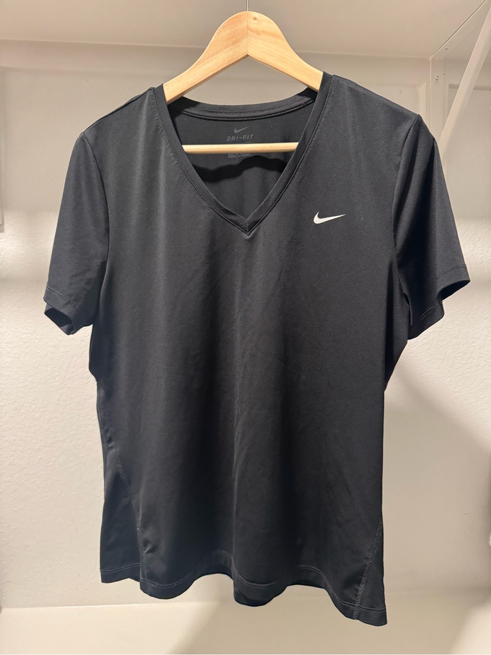 Nike Women’s Black Dri-FIT V-Neck Performance Shirt